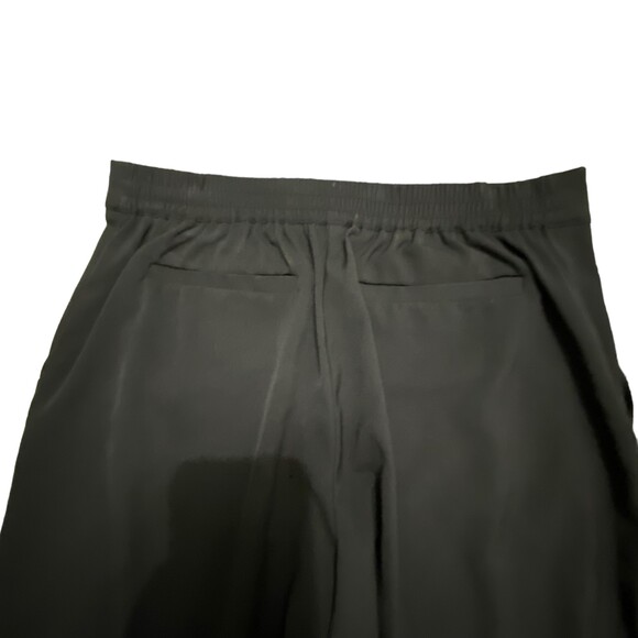 New York & Co Wide Black Floral Trim Leg Pants Palazzo Wide Pockets S Small - Picture 5 of 10